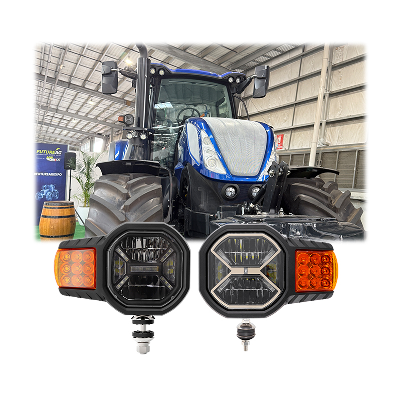60W Tractor LED Headlight For T7. 300 Agriculture High Low Beam With Parking Turning Headlamp