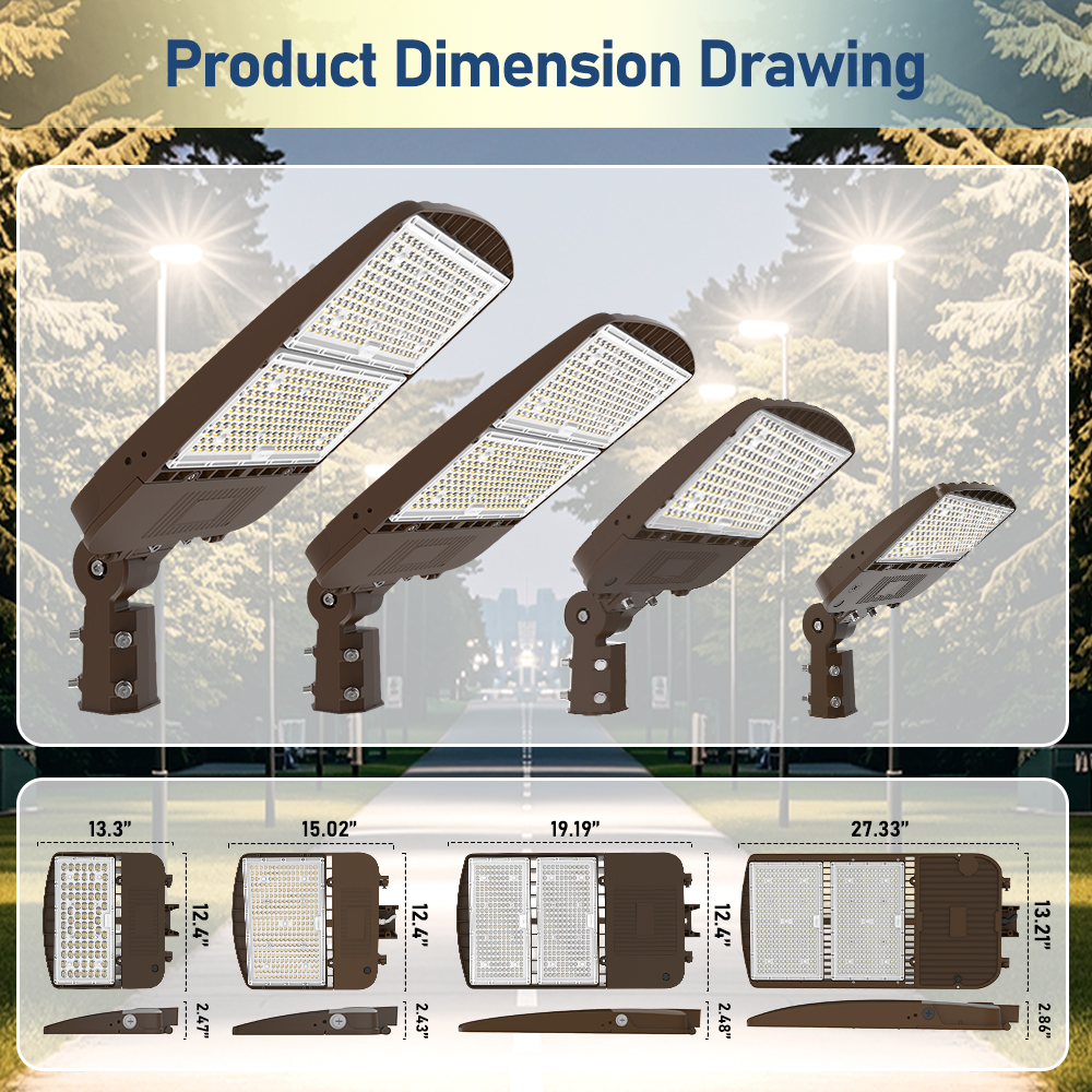 IP65 Electric Shoebox Lamp 100W 150W 200W 240W 300W Commercial Led Outdoor Street Light for Parking Lot Street Lighting