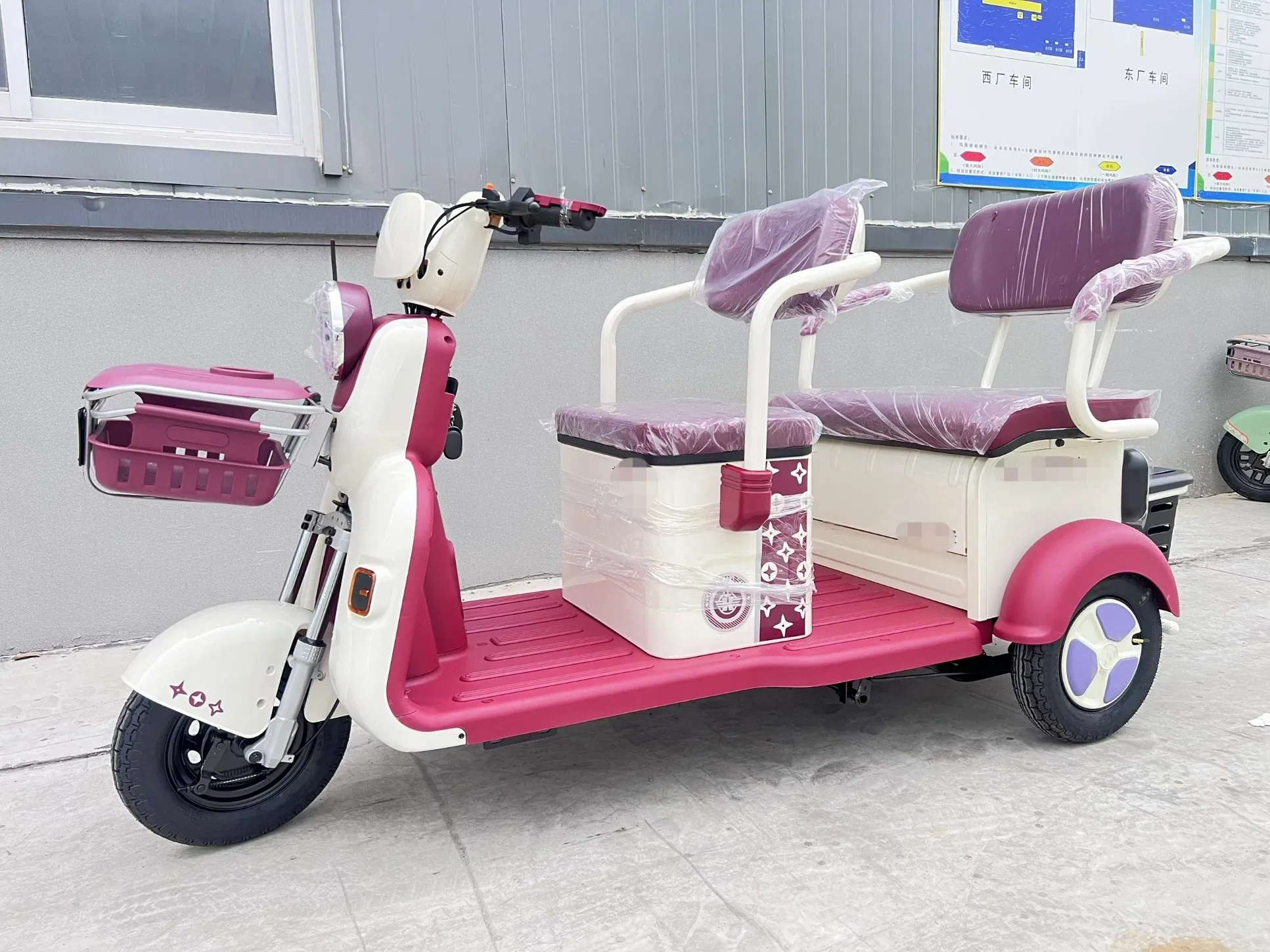 Wholesale 650W 3-Wheel Electric Bicycle, Household Electric Light Motorcycle, 3-Wheel Adult Electric Motorcycle