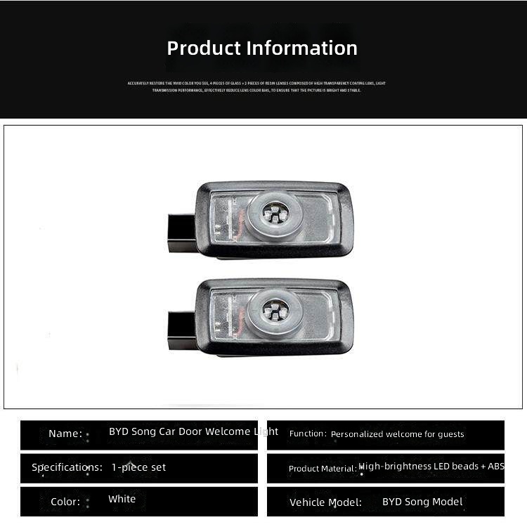 BYD Han EV/L/DM/DMI/DMP 2020-2025 Models Modified Door Projection Welcome Light &amp; Ambient Light