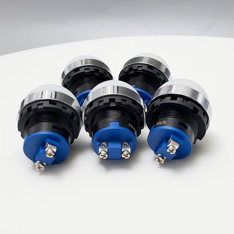 Hban 22mm Plastic LED Signal Lamp with Round/Flat Head Options for Multiple Applications
