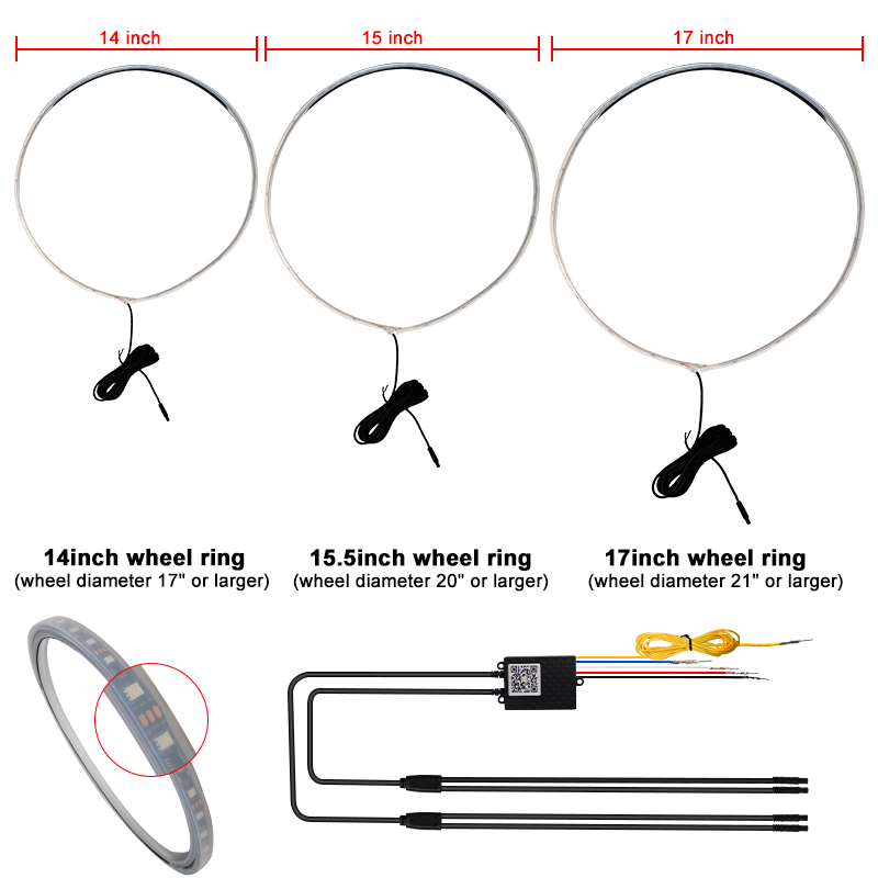 LED Wheel Ring Light Showcase 2