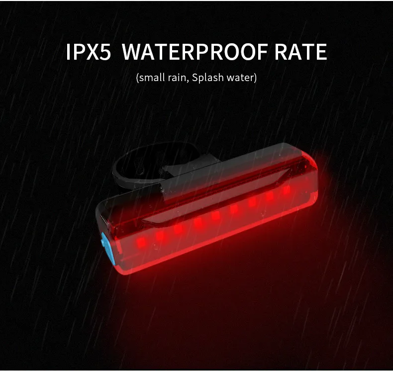 Bicycle Tail Light Bicycle Riding Motorcycle Electric Bike LED Mountain Bike USB Charging Warning Light