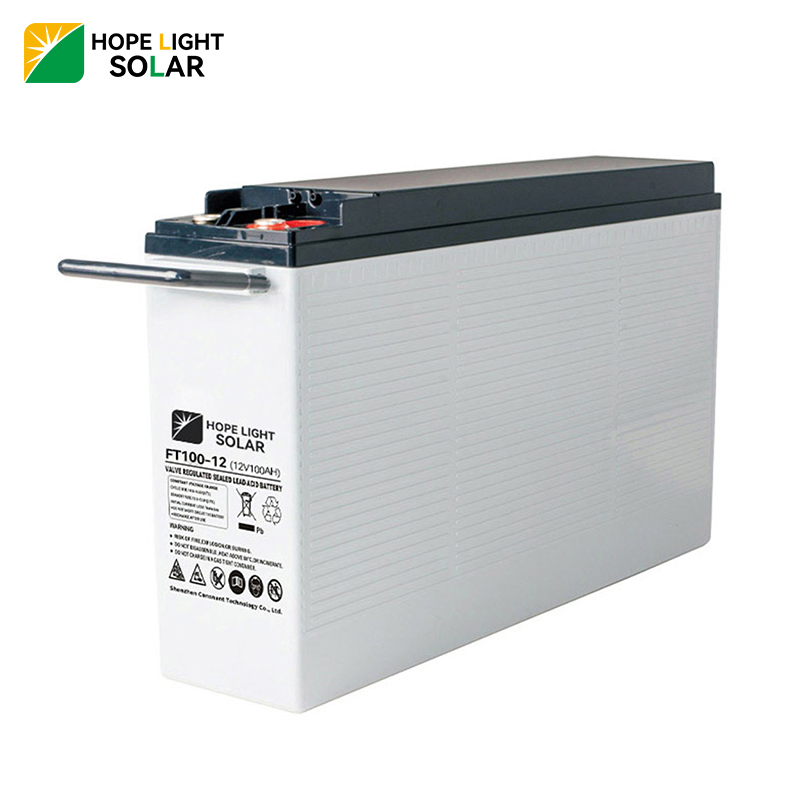 Factory Lead Acid Battery 2V 12V 100ah 200ah Front Terminal Gel Battery Emergency System Use
