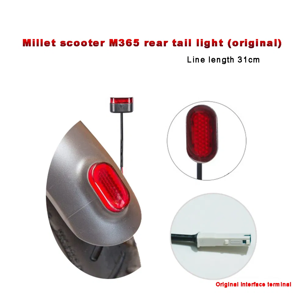 Electric Scooter Rear Tail Light LED Lamp for Xiao Mi M365 Scooter Vehicles