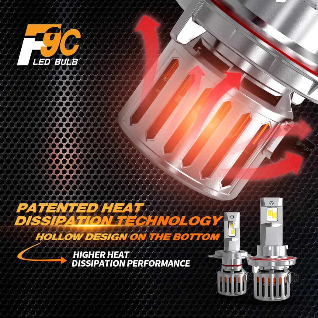 F9c H7 LED Headlight - High-Performance LED Lamp for All Vehicles