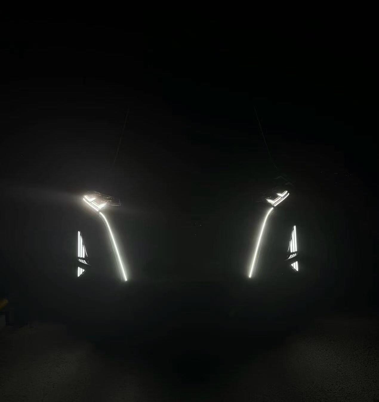 High Quality New Exterior Beard Lamp ABS+LED for 2022-2025 Denza D9 EV MPV Car Light Accessories