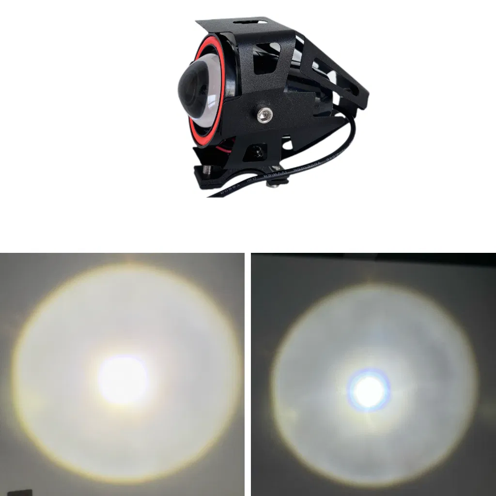 High Power Universal LED Modified Light with Angel Eye Flash for Motorcycle &amp; E-Bike