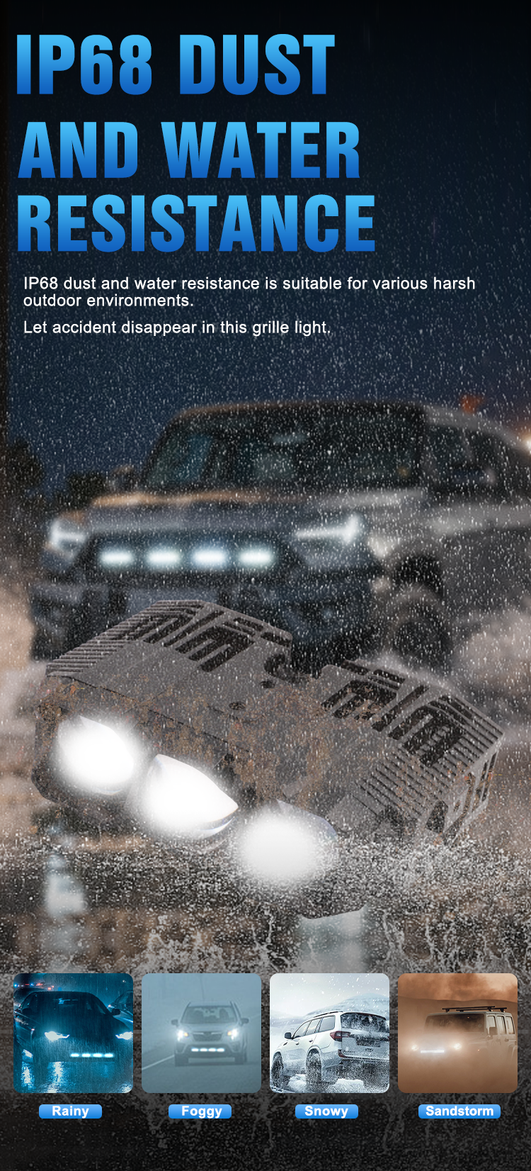 Car LED Grille Light Details 6