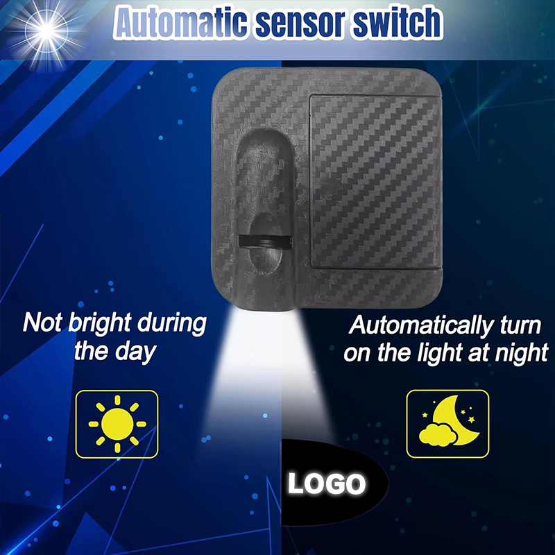 Universal 2PCS Carbon Fiber Car Door Projector Lights Vehicle Door Wireless Welcome Light Custom Car Logo Courtesy Lamp for Cars