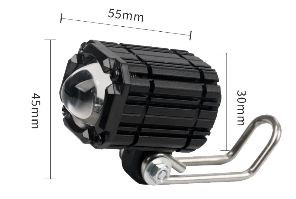 Electric Motorcycle Super Bright Flash High and Low Beam Tangent LED Spotlights