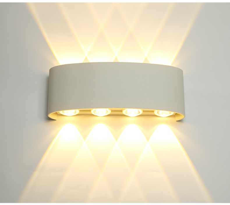 Modern Exterior Hot Sale 2W 4W 6W 8W 10W 12W Modern Style Up And Down Wall Lamp Waterproof Wall Lights