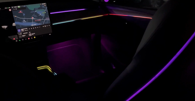 Tesla Ambient Light Effect