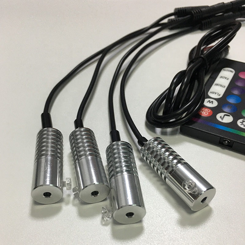 DAS Car Interior Atmosphere Lighting LED Fiber Optic Light Mobile APP Control Decorative Lamp IP68 12V DC 2700K Soft Dimmable