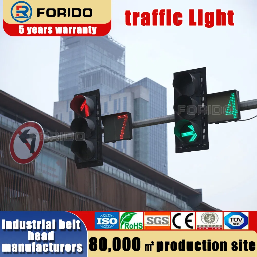 Energy-Efficient LED Traffic Light with Red/Green Countdown