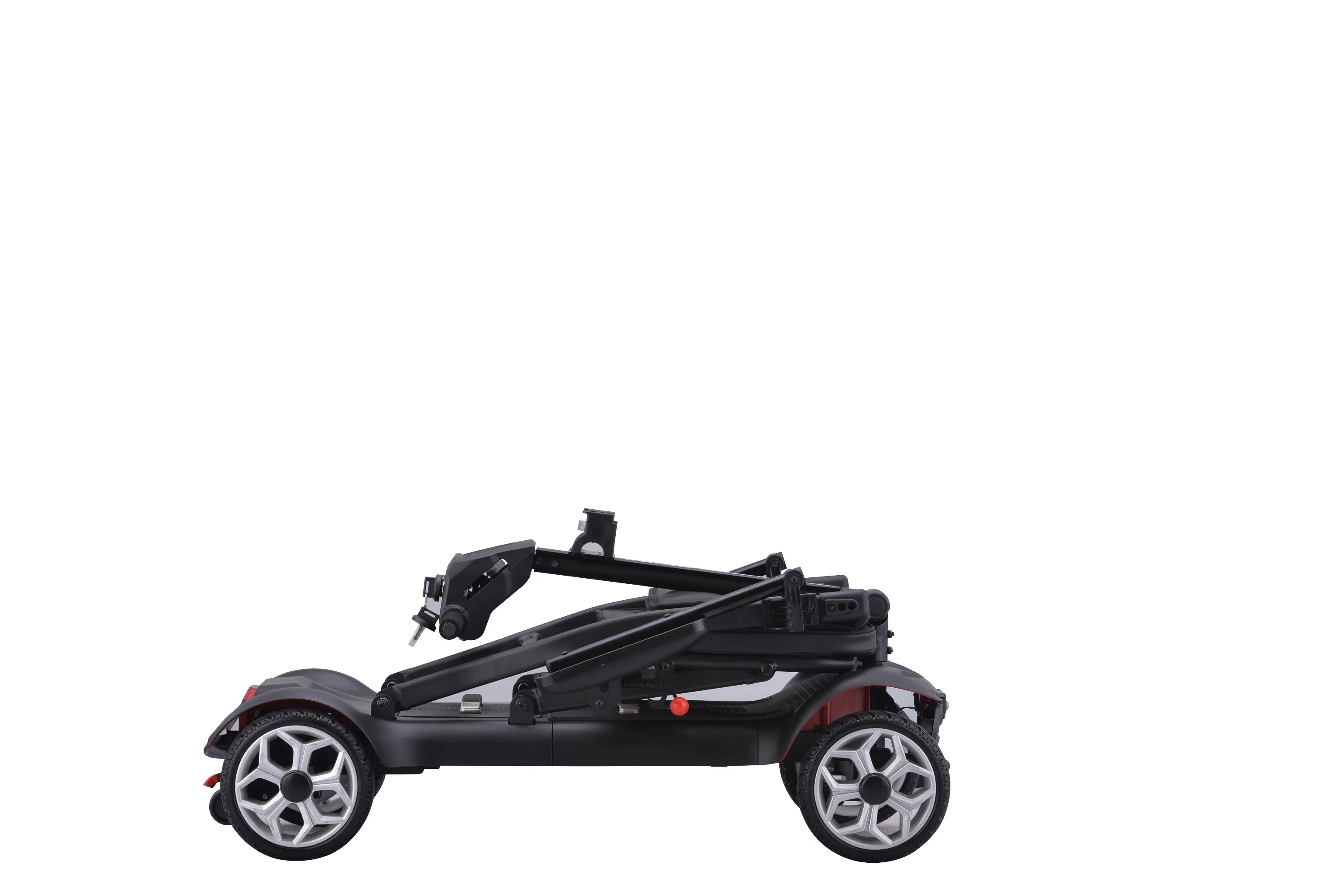 2026 Hot Selling Adult Lightweight Front LED Light 4 Wheel Folding Electric Mobility Scooter for Seniors Disabled