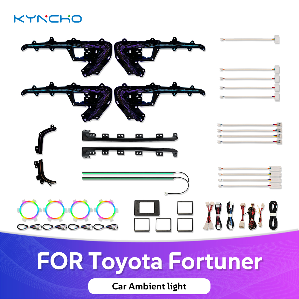 For Toyota FORTUNER LED Car Ambient Light Friendly Symphony Changing Enhanced Interior Visibility Automotive Ambient Lighting