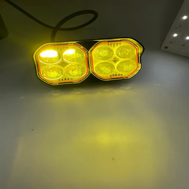 24 LED 12 V Universal Motorcycle Headlight Spotlight Detail View 2