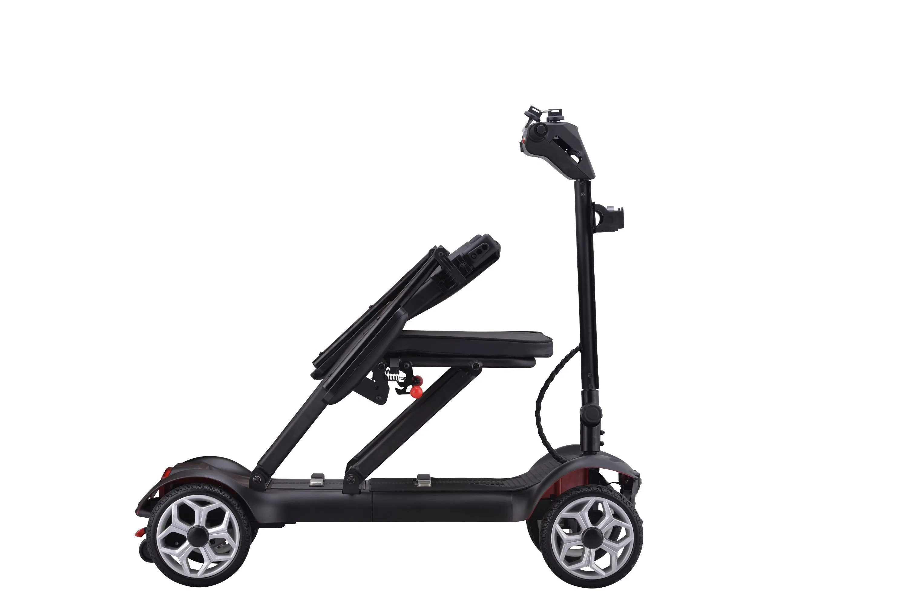 2026 Hot Selling Adult Lightweight Front LED Light 4 Wheel Folding Electric Mobility Scooter for Seniors Disabled