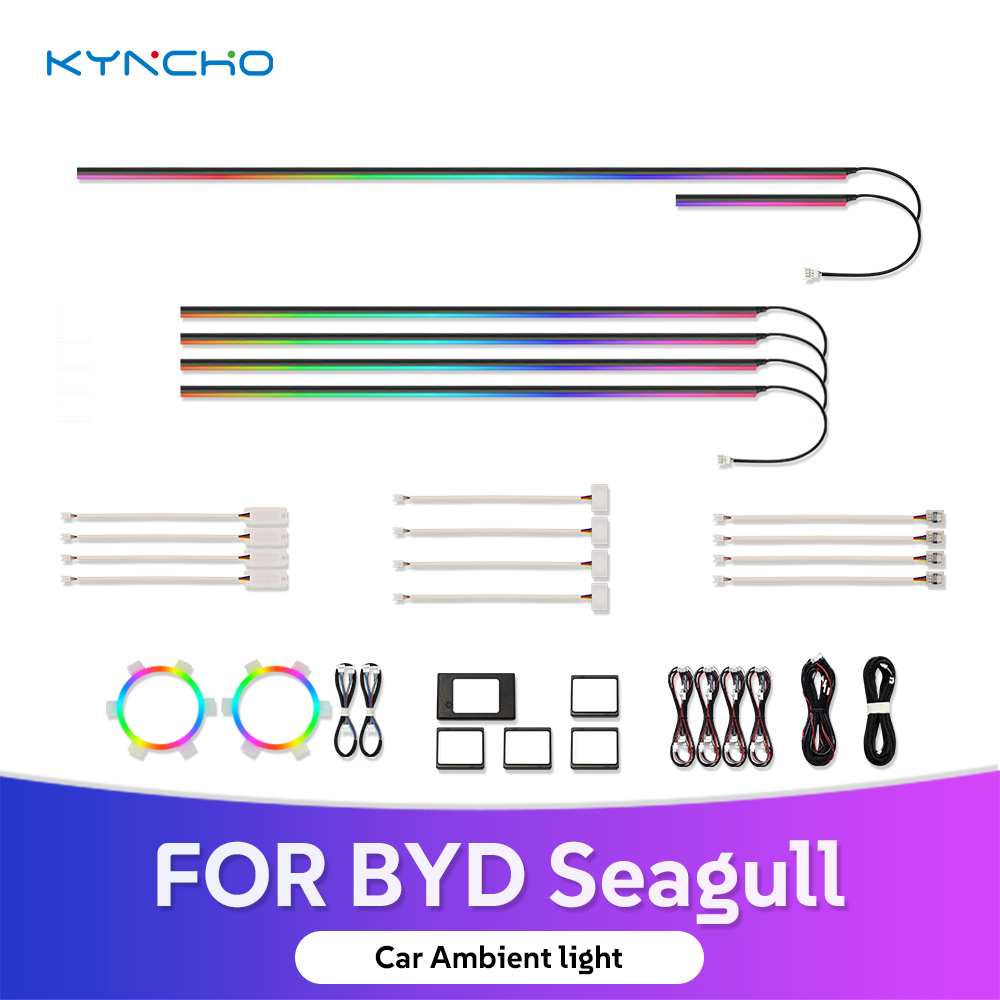 For BYD Seagull Symphony LED Auto Interior Lighting Intelligent Automotive Ambient Lighting Accessory with Smart Auto Lighting