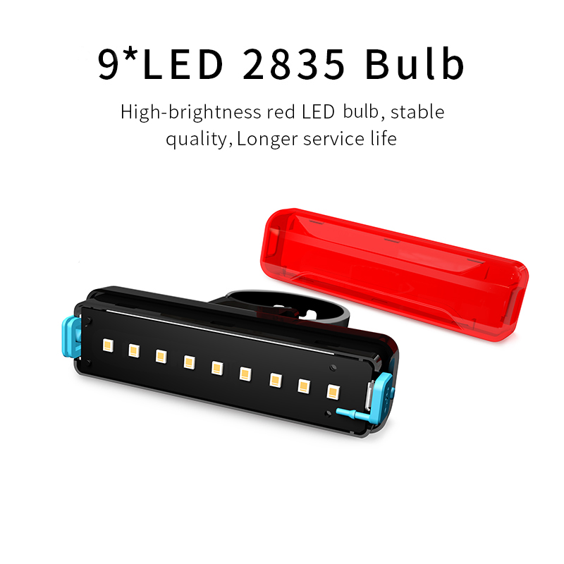 Bicycle Tail Light Bicycle Riding Motorcycle Electric Bike LED Mountain Bike USB Charging Warning Light