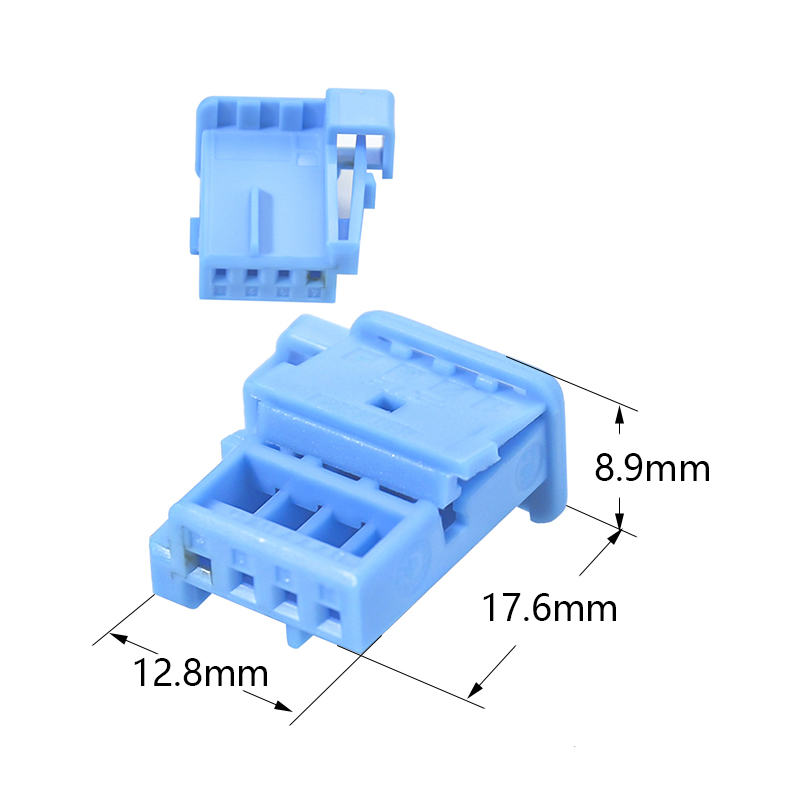 1379029 4Pin Copper Automotive Door Ambient Light Connector Nylon Sealed Pre-Crimped Harness RGB Mood Lighting Plug PA66 GF25