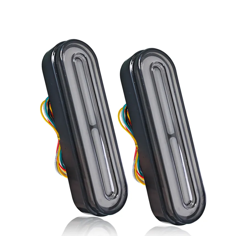 5 Inch LED Motorcycle Universal Tail Light Two Direction Indicator 60LED 12-80V Turn Signal Brake Stop Waterproof for ATV UTV E-Bike