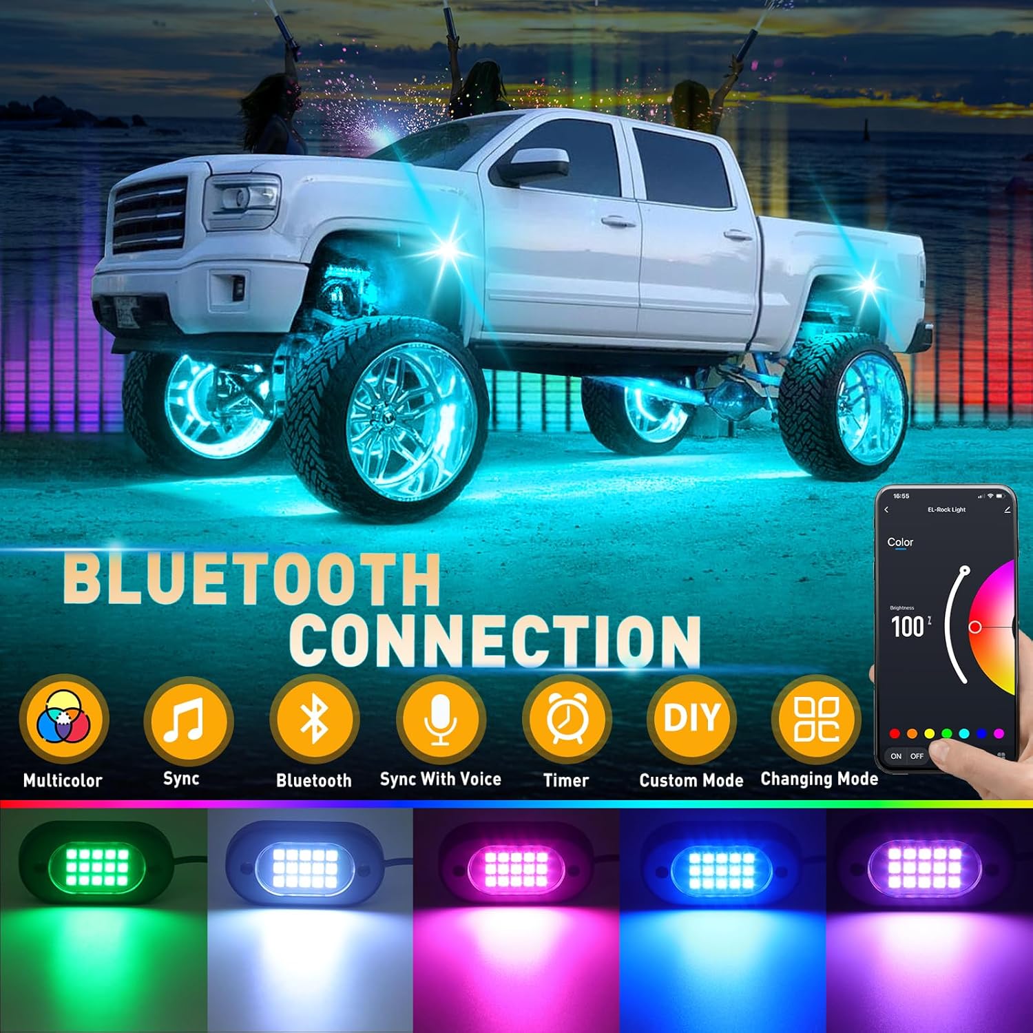 RGB Rock Lights Colors
