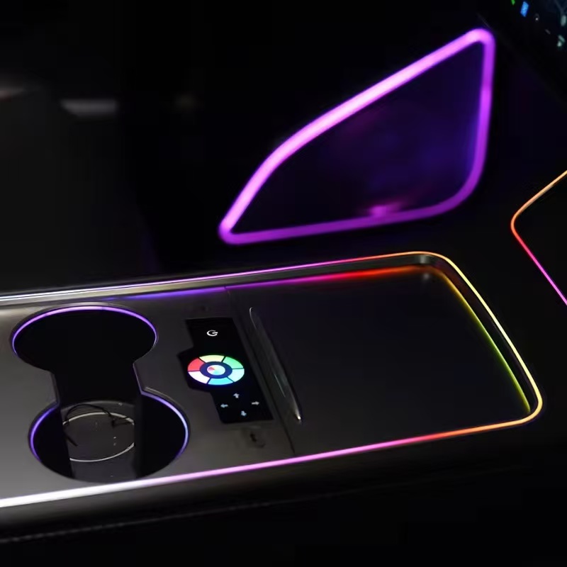 Advanced Compatible Auto Interior Lighting for Tesla 3Y Dream Color Remote Control Atmosphere Light