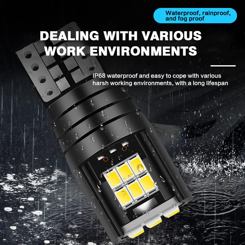 High-Performance LED Side Marker Light T10 18 SMD 2016 Chips