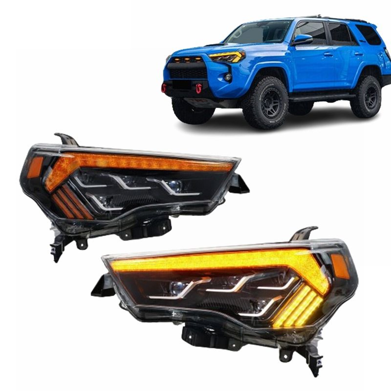 Car Front Lamps with High Brightness LED and Dynamic Turn Signal