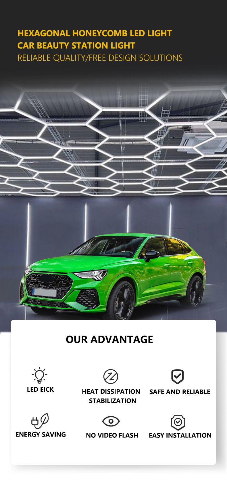 Honeycomb Hexagon LED Light Design 2