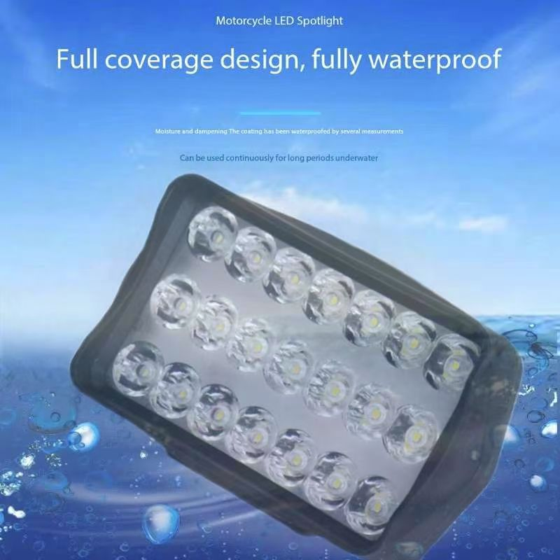 Automobiles Motorcycles 12V 21 LED 1 Motos ATV UTV Scooter Lighting LED Headlights Scooter E-Bike Spotlights Fog Lamp