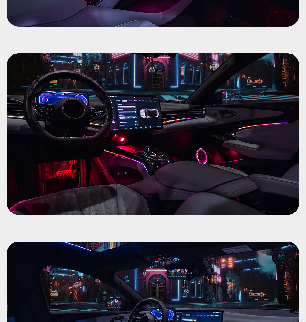 High Bright RGB LED Ambient Light for BYD Seal EV 2022-2023 Interior Lighting System Interior Trim