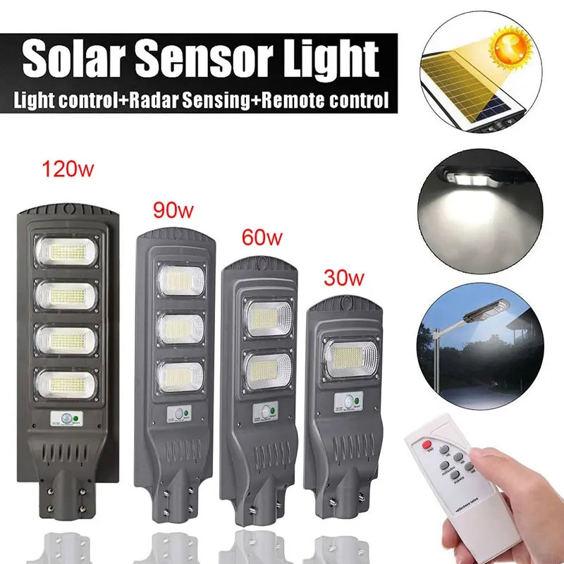 Hot Sell ABS Waterproof IP65 Integrated Solar Induction Street Light 60W