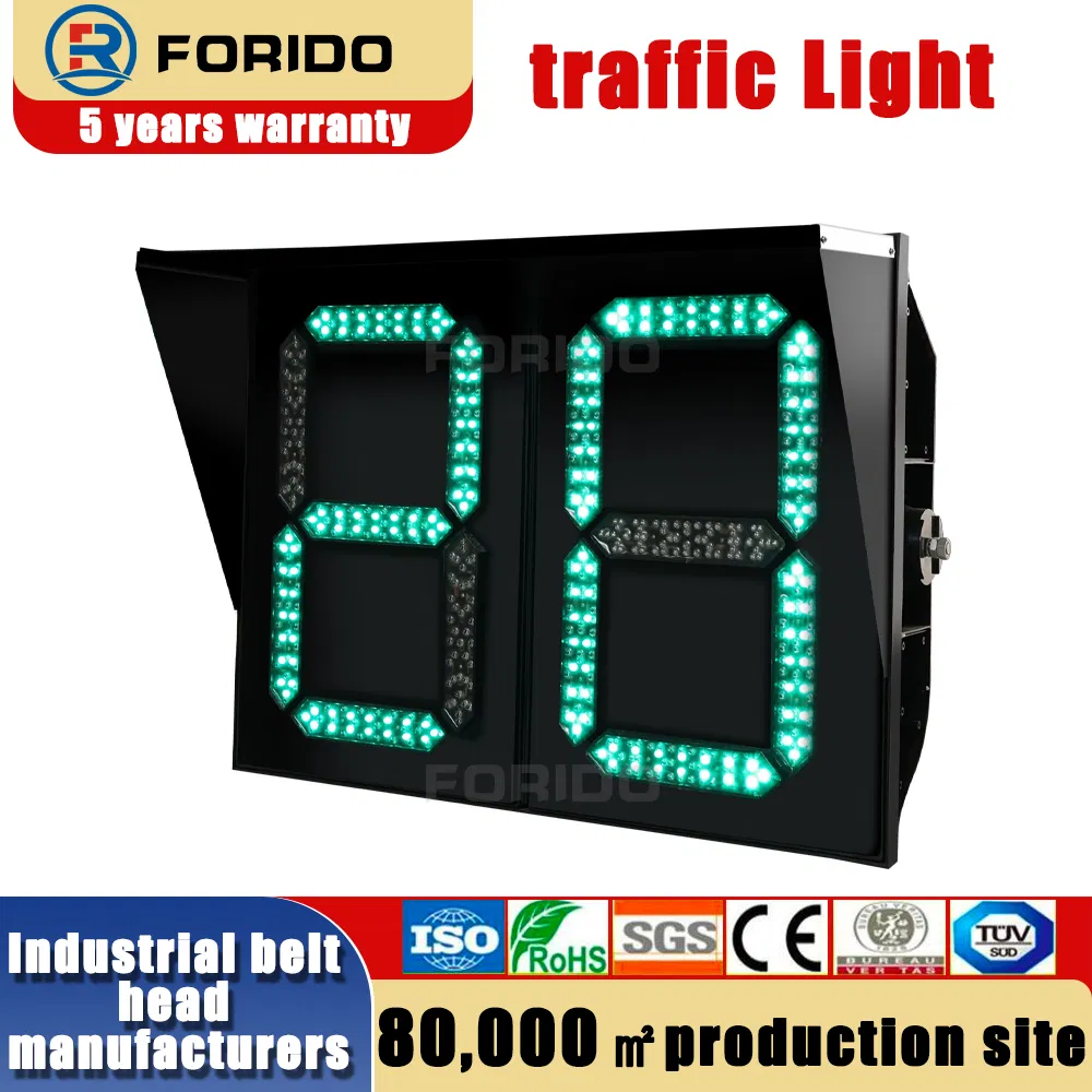 Energy-Efficient LED Traffic Light with Red/Green Countdown