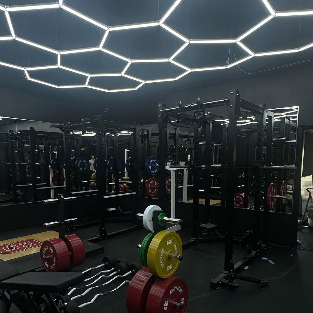 LED Hexagonal Garage Light 6500K For Car Showroom Beauty Work Ceiling Working Purpose Honeycomb Lights