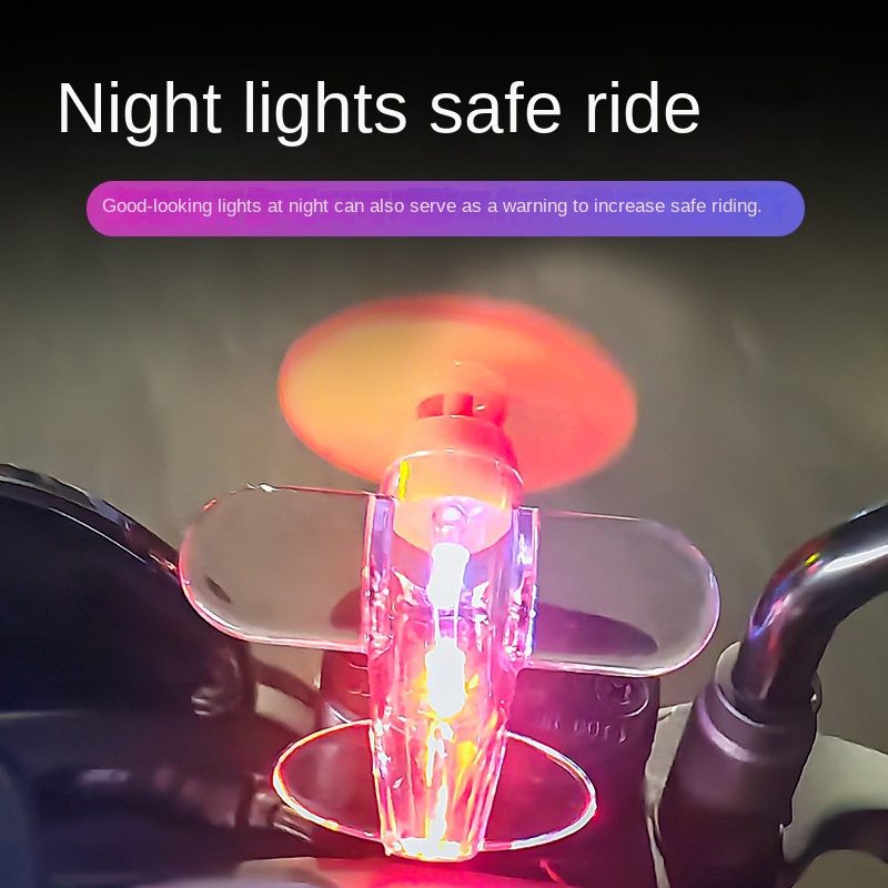 New Wind-Powered LED Ambient Lights Small Wind Energy Vehicle Luminous Features for Electric Airplane Automobile-Plastic