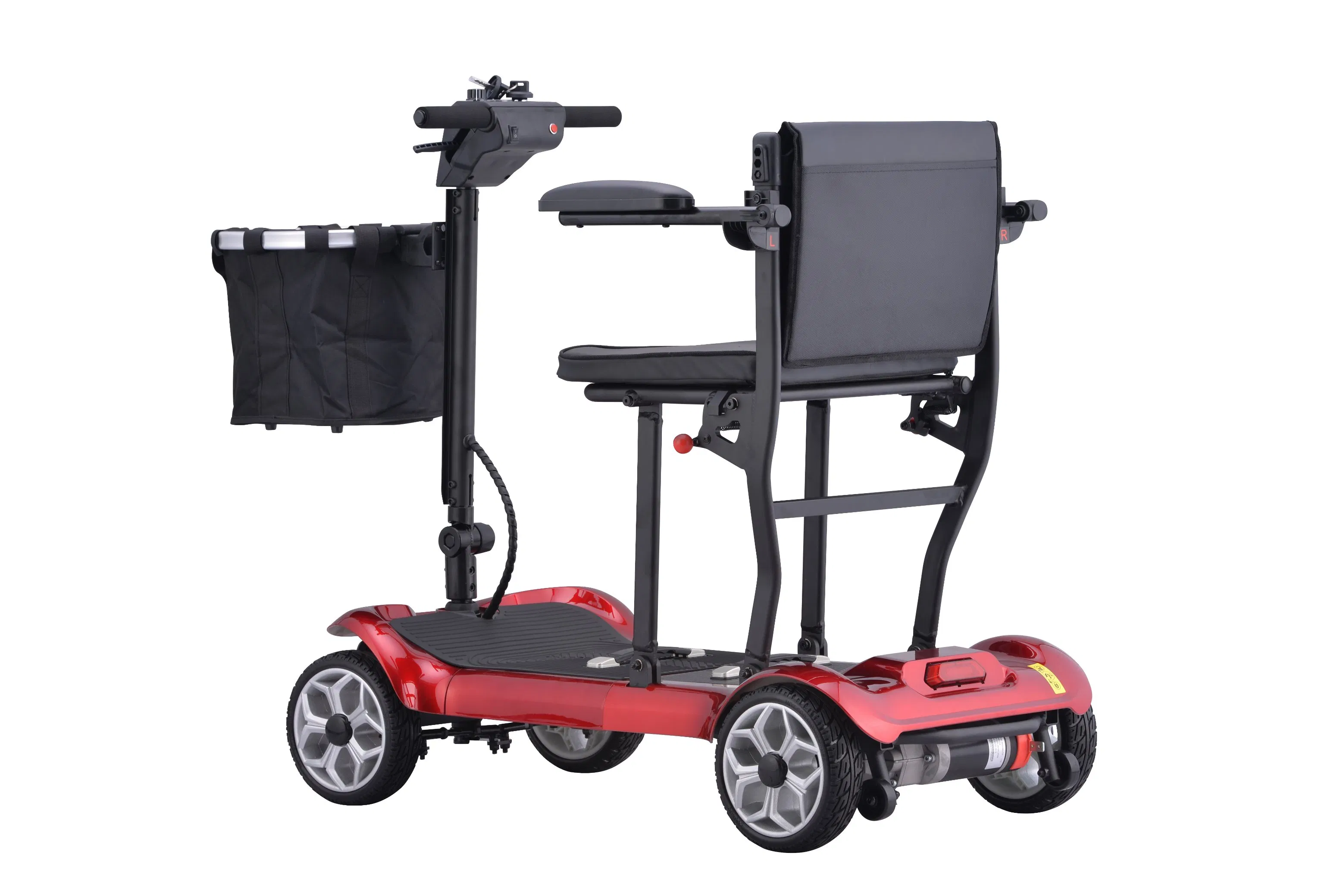 2026 Hot Selling Adult Lightweight Front LED Light 4 Wheel Folding Electric Mobility Scooter for Seniors Disabled