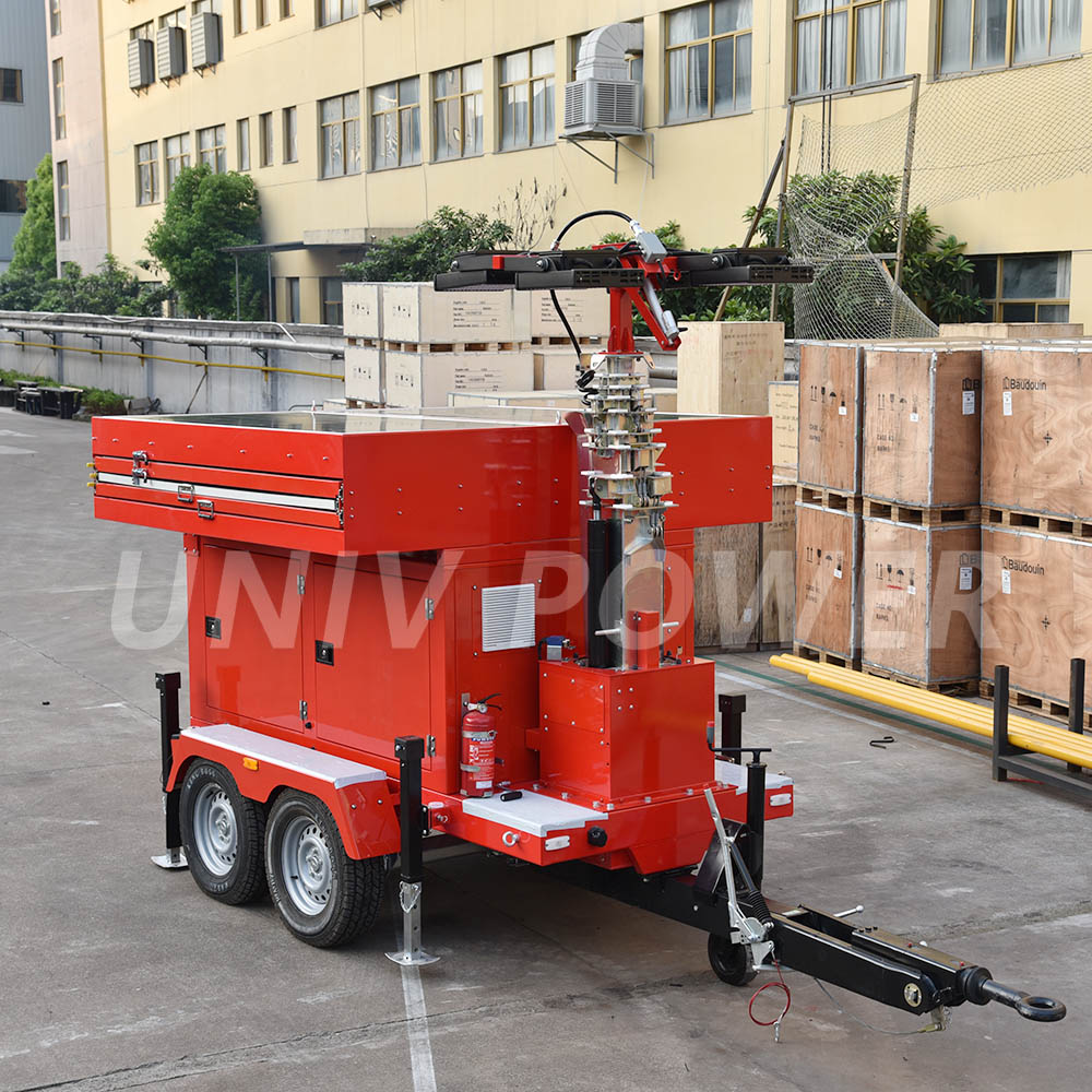 Smart Autonomous Tracking 2026 Outdoor Mobile CCTV and Light Tower with Efficient Solar Power Block Color for Wildlife Corridor