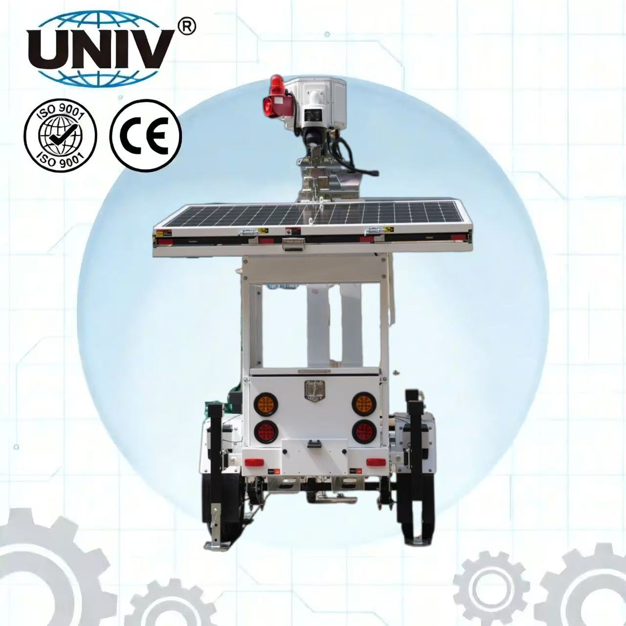 Heavy Duty Autonomous 2026 Outdoor Mobile CCTV Light Tower Solar Block Color for Night Lighting