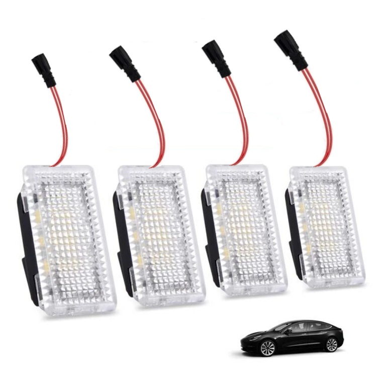 For Tesla Led Interior Ambient Light 5 Colors Plug Replacement Glovebox Door Welcome Trunk Foot Atmosphere Light for Model 3 X S