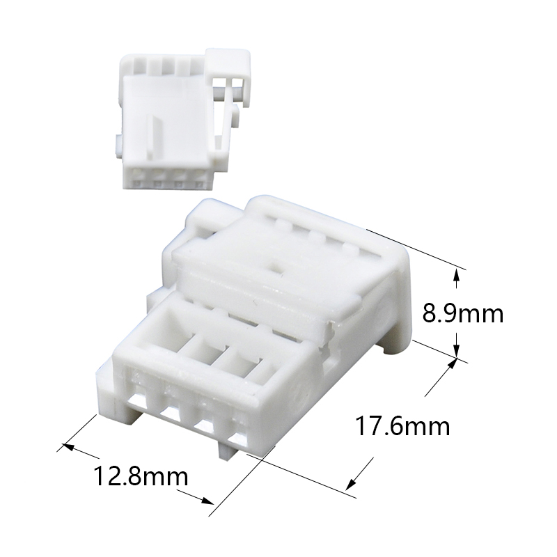 1379029 4Pin Copper Automotive Door Ambient Light Connector Nylon Sealed Pre-Crimped Harness RGB Mood Lighting Plug PA66 GF25