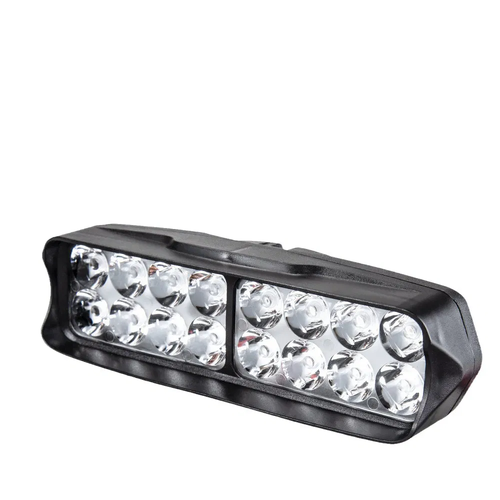 Ebike Motorcycle Headlight Motorbike Spot Head Light 8 12 16 LED Scooter ATV Motor Auxiliary Driving Work Lamp