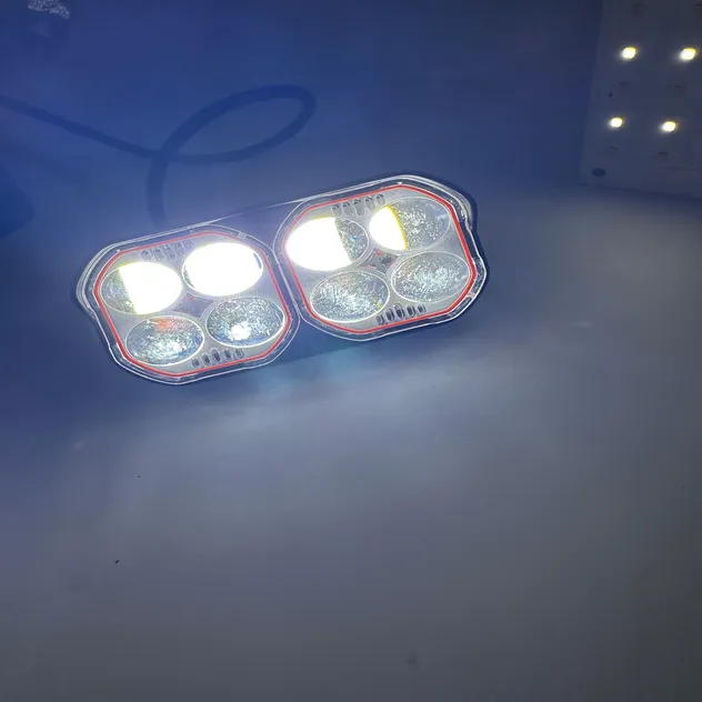 24 LED 12 V Universal Motorcycle Headlight Spotlight Detail View 1