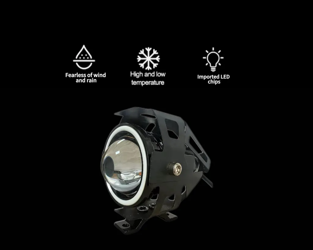 External RGB DRL Electric Scooter Mountain Bracket Stainless Steel Lamp