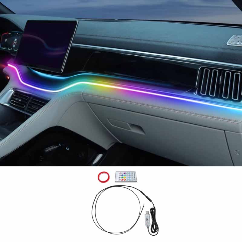 For BYD Seal U Song Plus Dm-i Ev 2023-2024 Neon Car LED Interior Lights RGB Ambient Light Fiber Optic Kit With APP Wireless