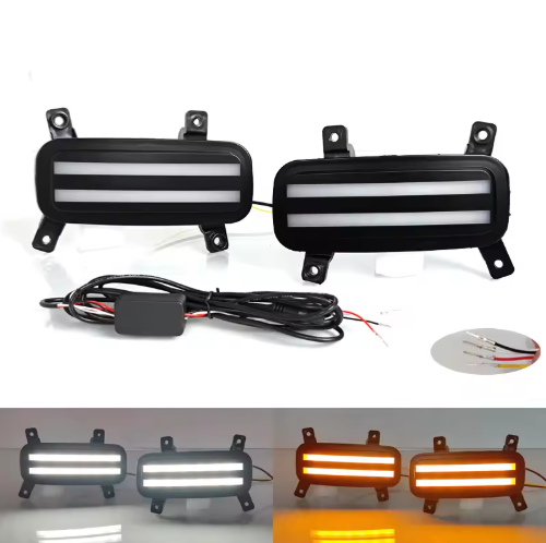 Car LED Daytime Lights Fog Lamps Bumper Lights Front Headlight LED Head Lamp for Wuling Hongguang MINI EV 20-21