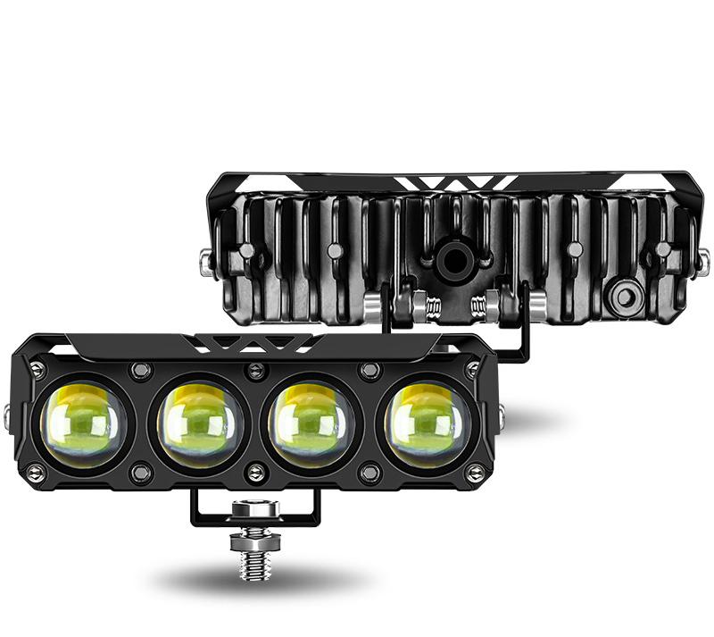 Cat Eye 4-Beard LED Exterior Lighting for Cars Trucks 12V 24V Strong Light Motorcycle Electric Vehicle Auto Exterior Lighting