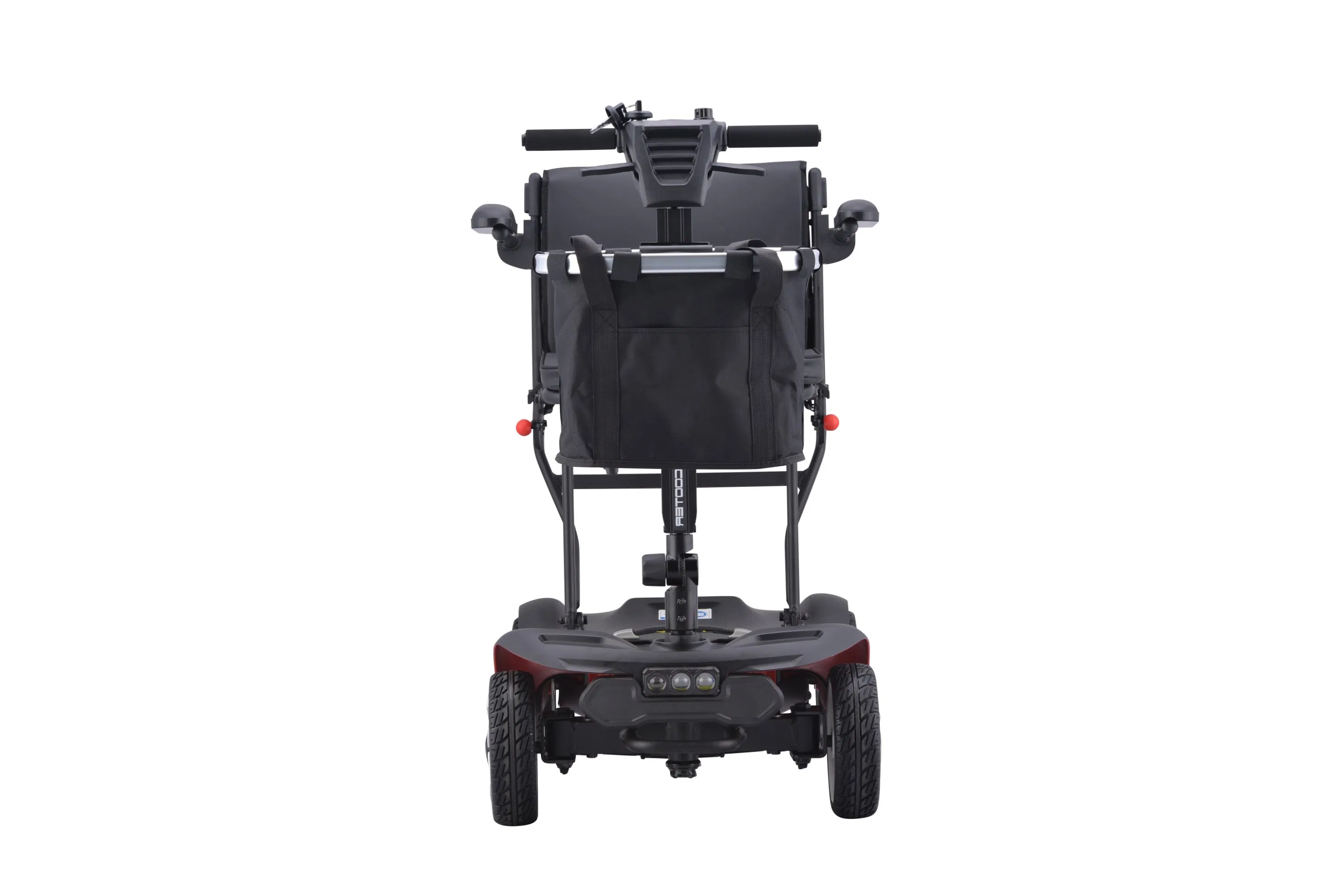 2026 Hot Selling Adult Lightweight Front LED Light 4 Wheel Folding Electric Mobility Scooter for Seniors Disabled